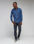 Lee Men's Button Down Shirt In Mid Stone